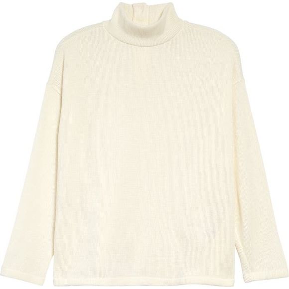 Madewell Sweaters - 🆕️ NWT! Madewell Mock Neck Button Back Top